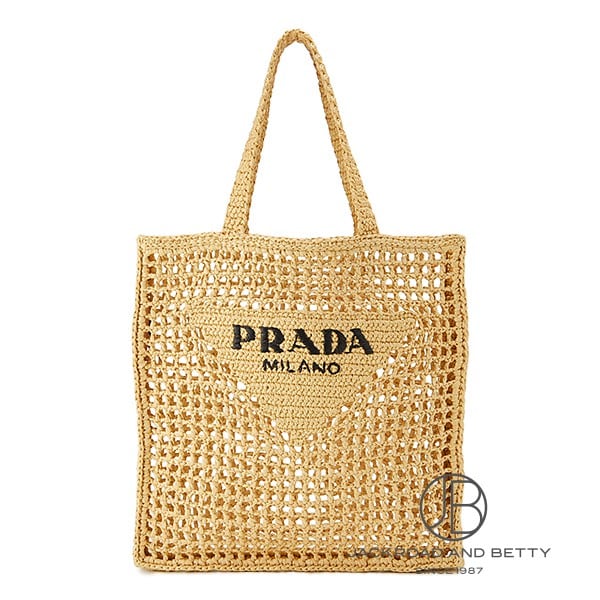 クロシェ トートバッグ ナチュラル[1BG393 2A2T F0018] Crochet Tote