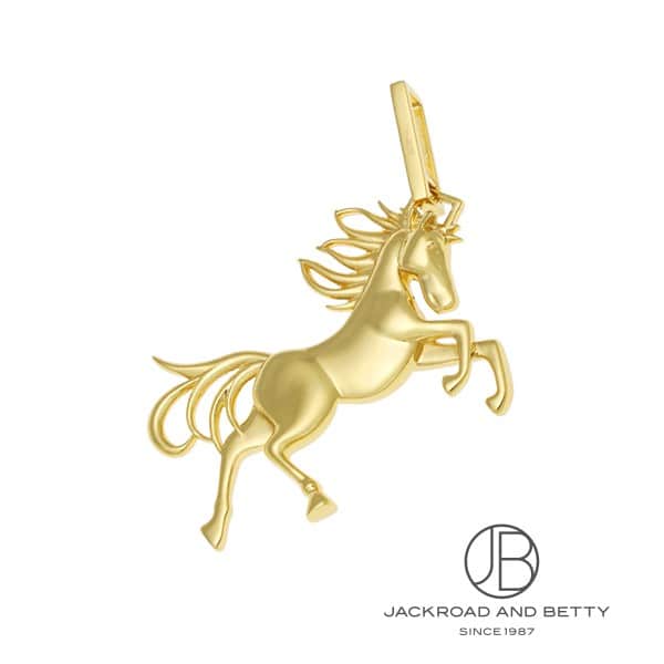 K18 馬モチーフ ダイヤ ペンダントトップ[] K18 Horse Motif Diamond