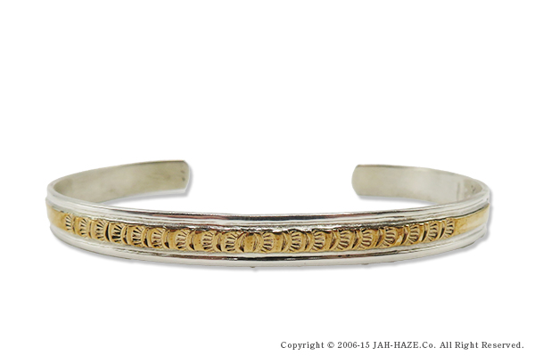 INDIAN JEWELRY ナバホ族|スタンプワーク|バングル『Navajo Stamped