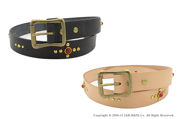CUSHMAN クッシュマン シングルピン|カウハイド|手染め|スタッズベルト