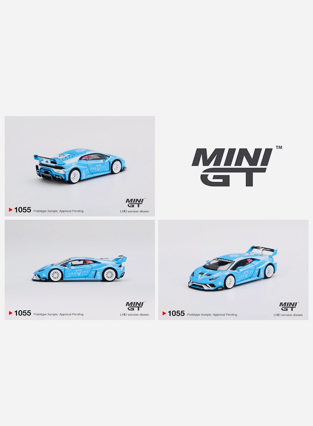 Mini GT Mijo Exclusive LB WORKS Lamborghini Huracán GT Gravity