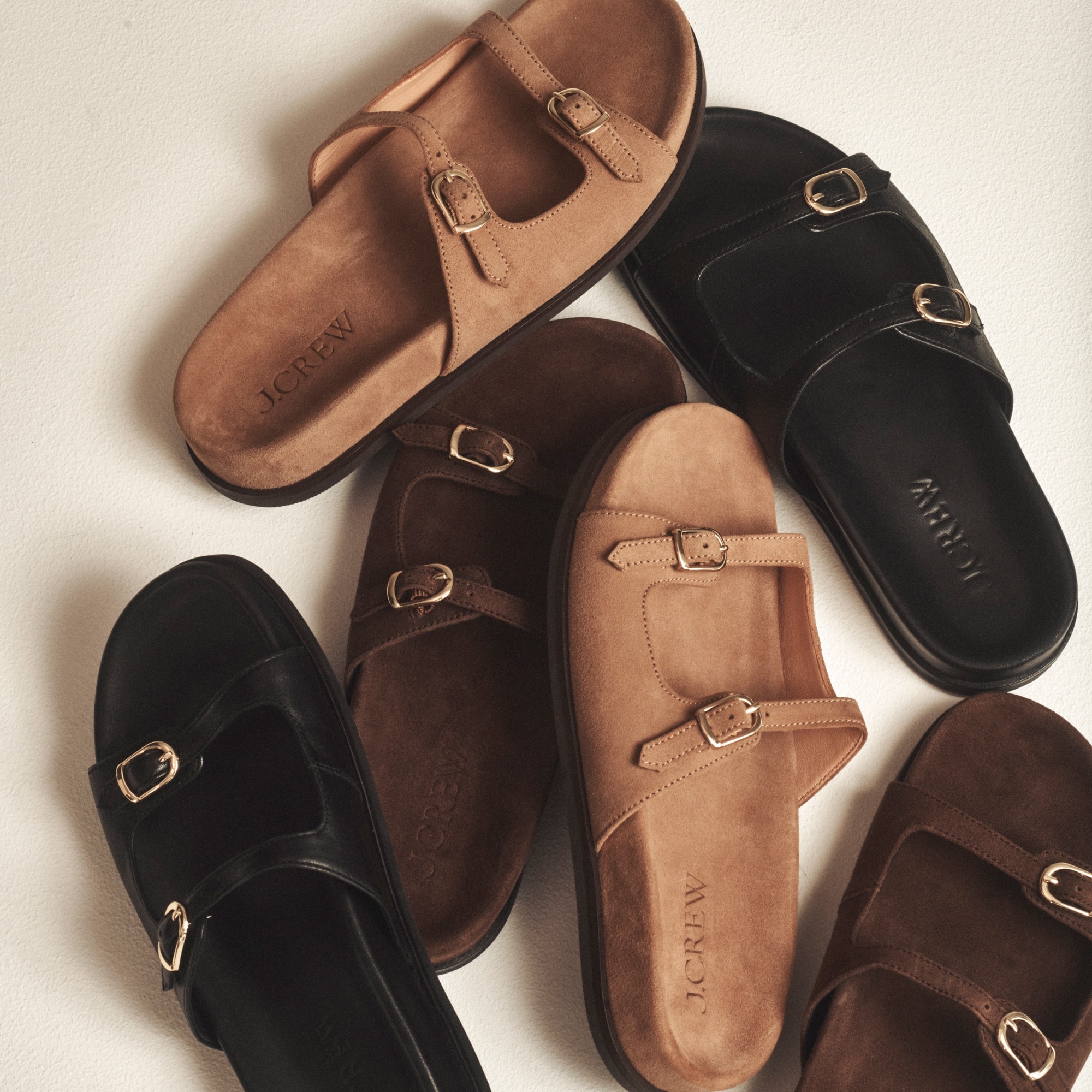 New Colbie Buckle Sandals In Leather For Women | J.Crew