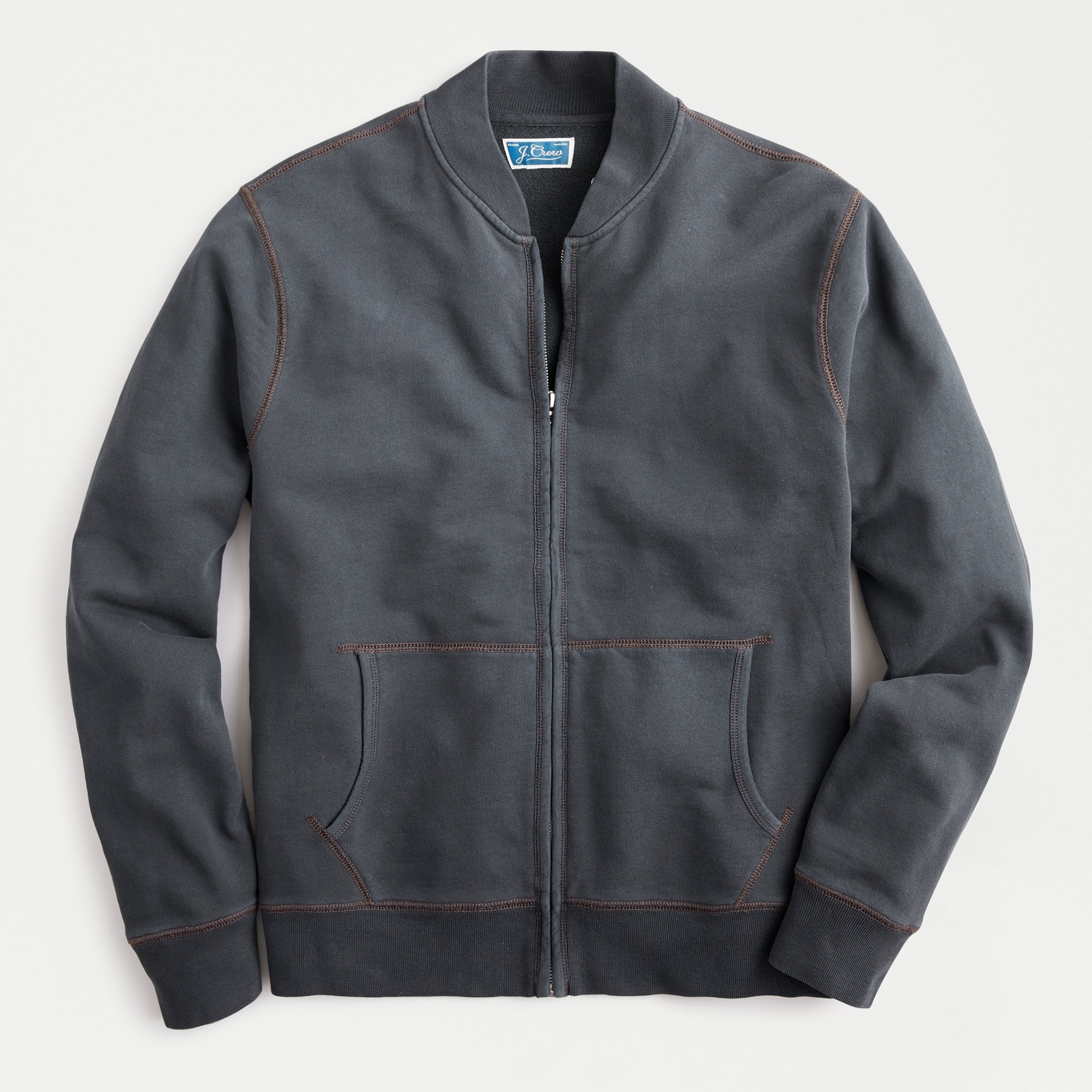 French Terry Full-zip Bomber Sweatshirt For Men | J.Crew
