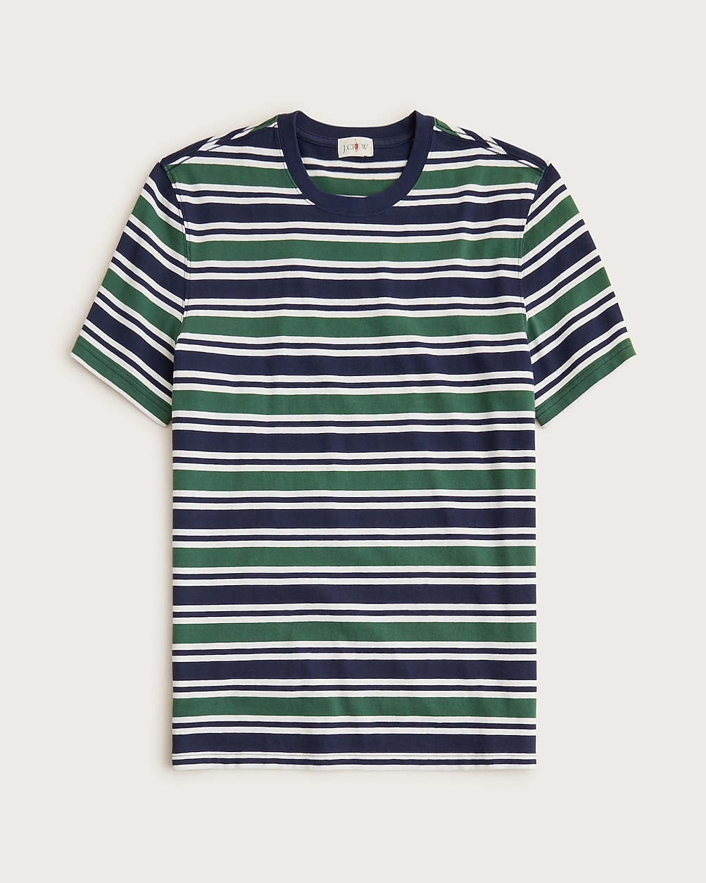 Vintage-wash Cotton T-shirt In Stripe For Men | J.Crew