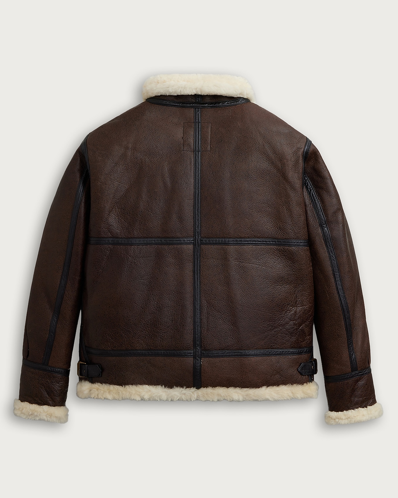 Men's Alpha Industries® B-3 Shearling-lined Leather Bomber Jacket