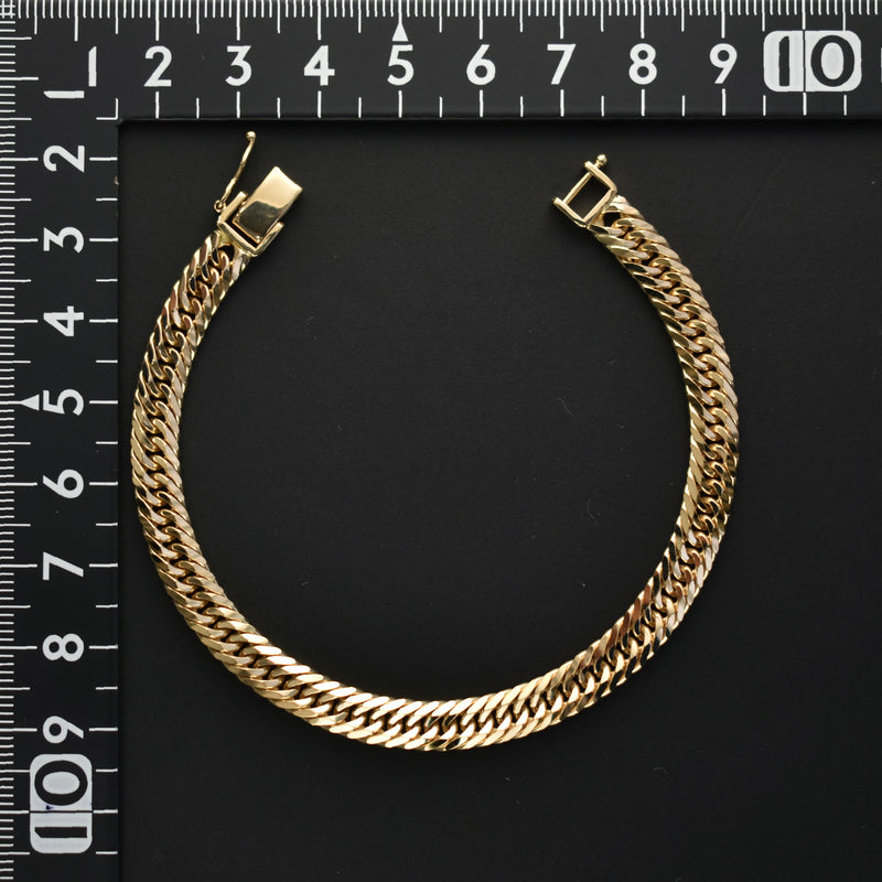 喜平 ブレスレット K18 トリプル 8面 20g 18cm 造幣局検定マーク