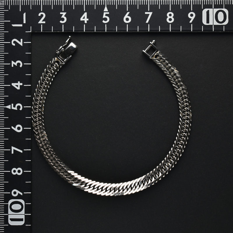 喜平 ブレスレット Pt900 トリプル 8面 20g 18cm 造幣局検定マーク