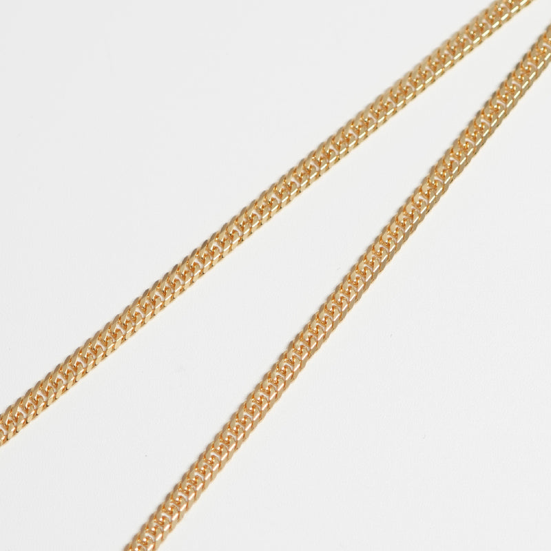 喜平 ネックレス K18 ダブル 6面 14g 55cm 造幣局検定マーク(ホール