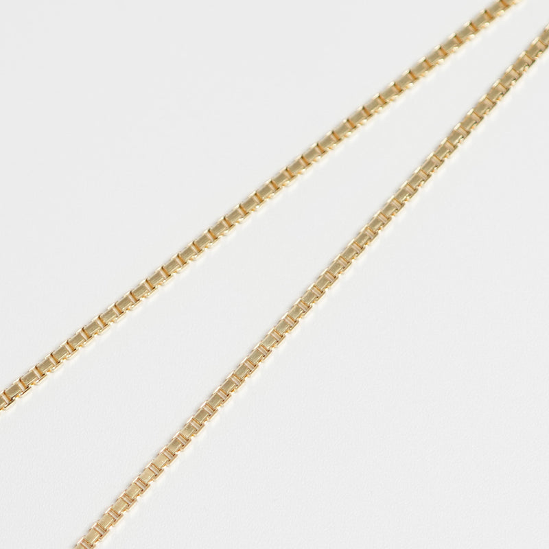 ベネチアンチェーン ネックレス K18 幅1.5mm 60cm ※スライド