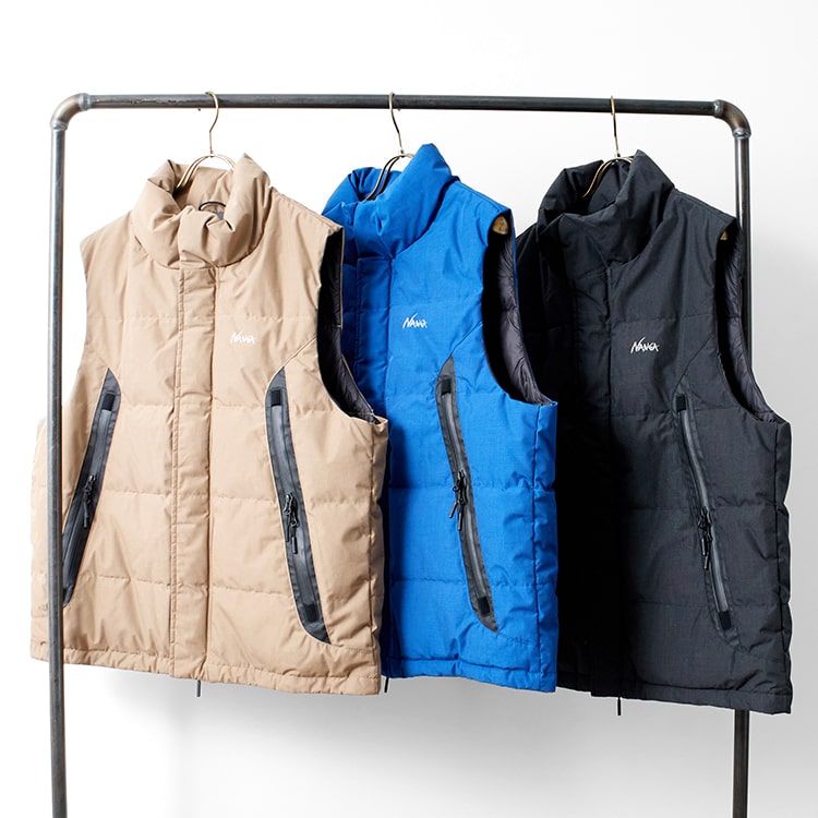 NANGA ナンガ ジーンズファクトリー別注 22AW タキビダウンベスト M