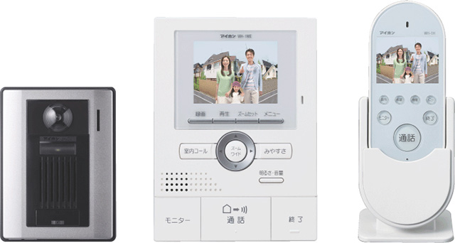 ROCOワイドポータブル 1:5型カラーハンズフリーテレビドアホン