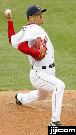 ◎岡島秀樹（レッドソックス） アスレッチ…：MLB2008―大リーグ