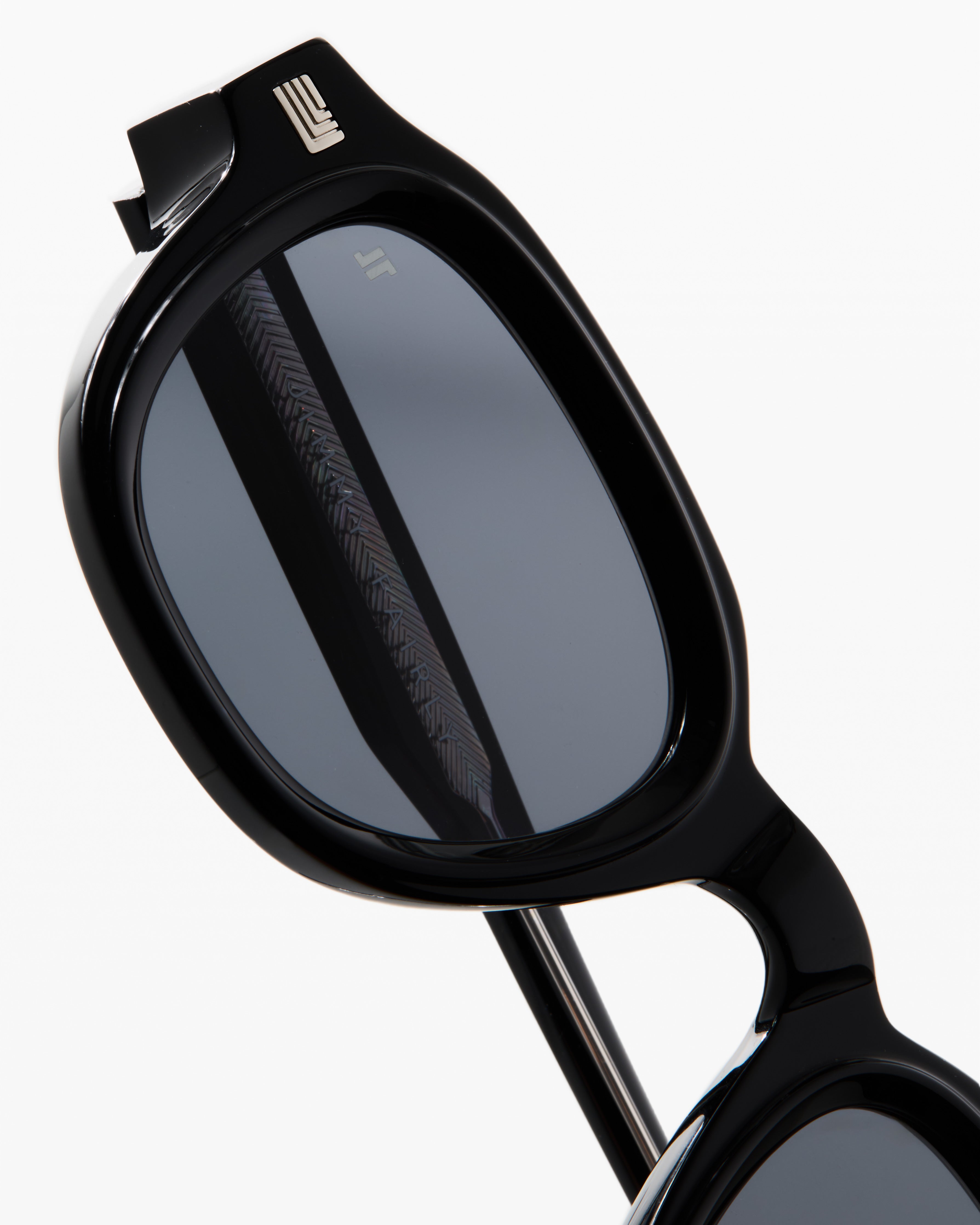 The Napoli Medium Men's Sunglasses in ブラック | Jimmy Fairly EN FR