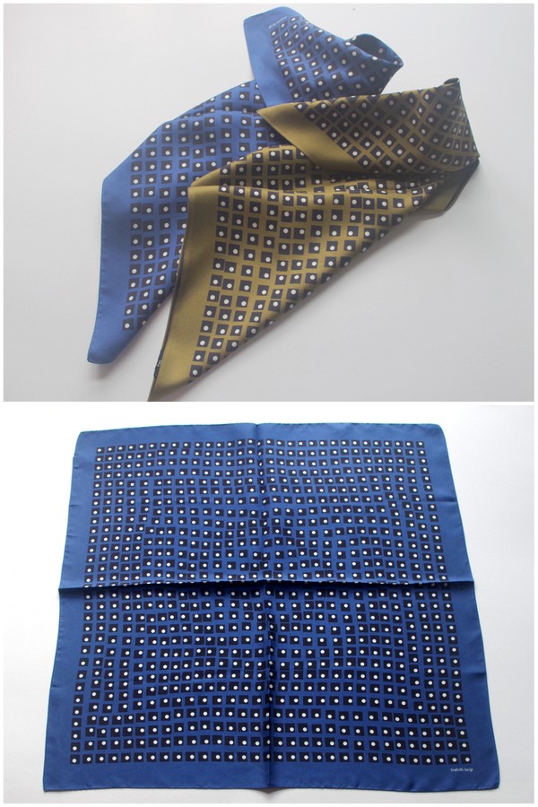 FRATELLI LUIGI】フラテッリ ルイージ シルク スカーフ 67×67 正方形