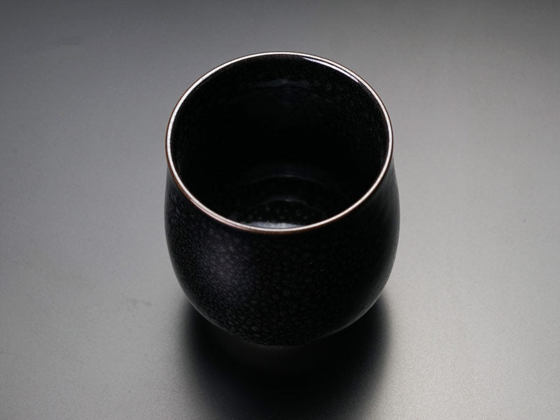 有田焼】湯呑 銀油滴天目