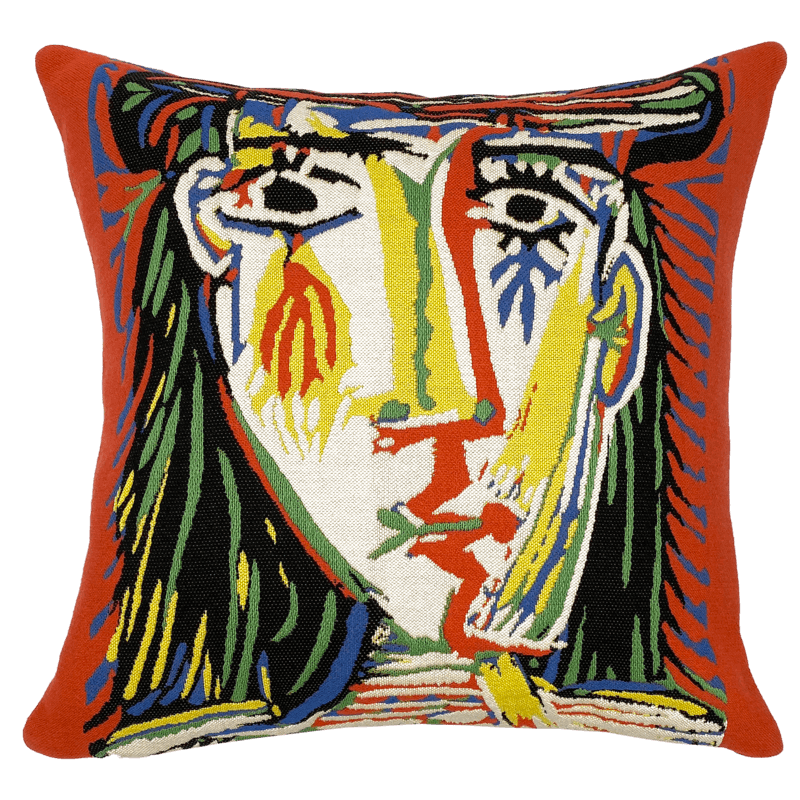 Coussin outdoor Picasso Jacqueline au chapeau de chapeau - Jules Pansu