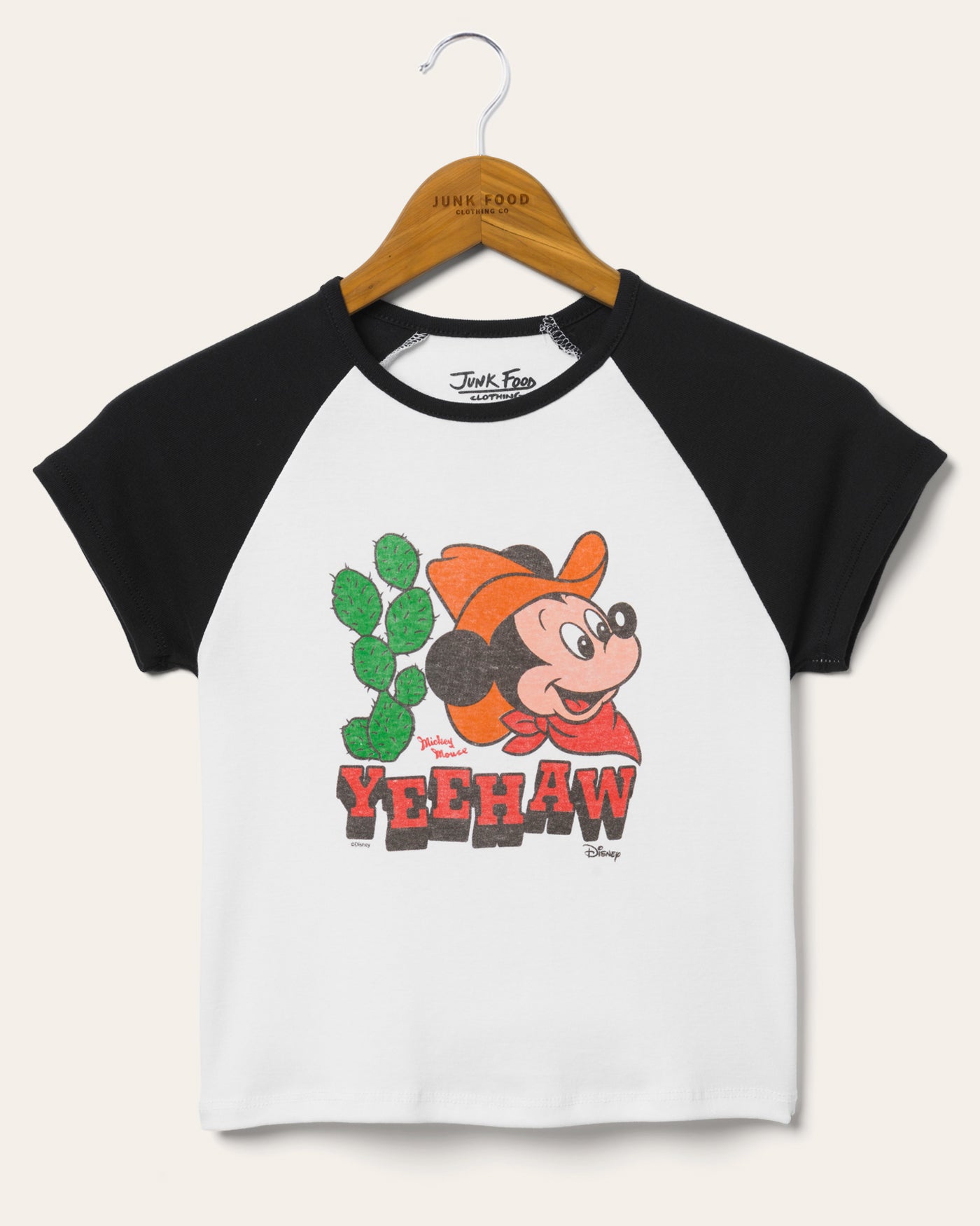 Women's Yeehaw Mickey Baby Raglan Tee – Junk Food Clothing