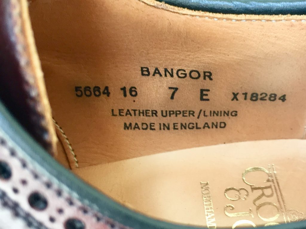 Crockett&Jones（クロケット＆ジョーンズ）のコードバンウィングチップ