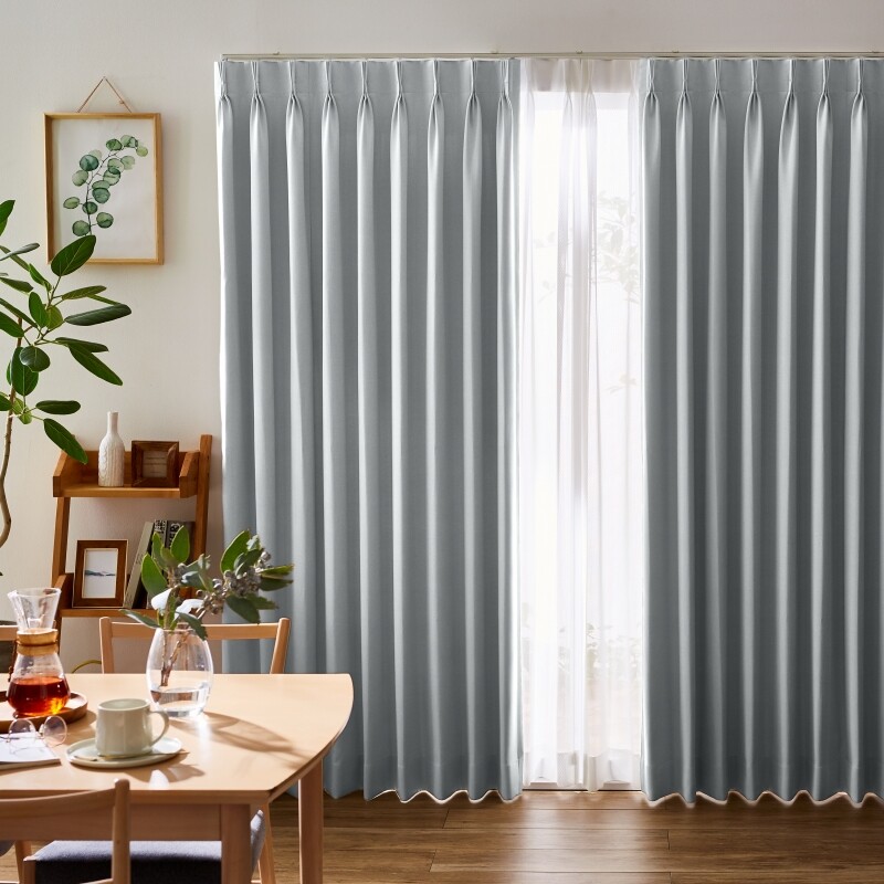 ツル カーテン JD-67287R メタルグレー ｜ジャストカーテン