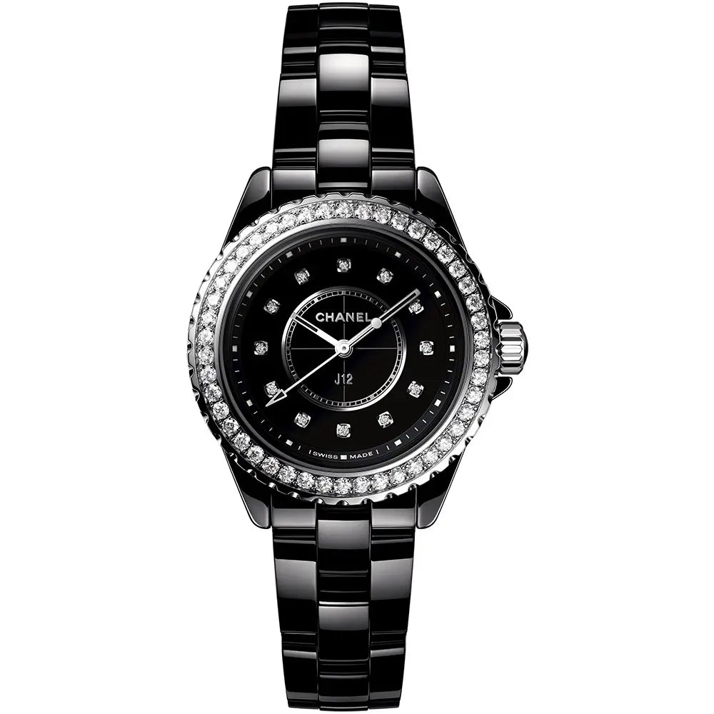 J12 ダイヤモンド ブラックセラミック 33mm H6419｜シャネル 時計