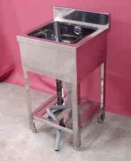 1槽シンク（業務用1槽流し台） 450x450x高（800＋90）