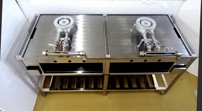 こだわりの排気式 鉄板焼き器 1500型グリドル 大阪製
