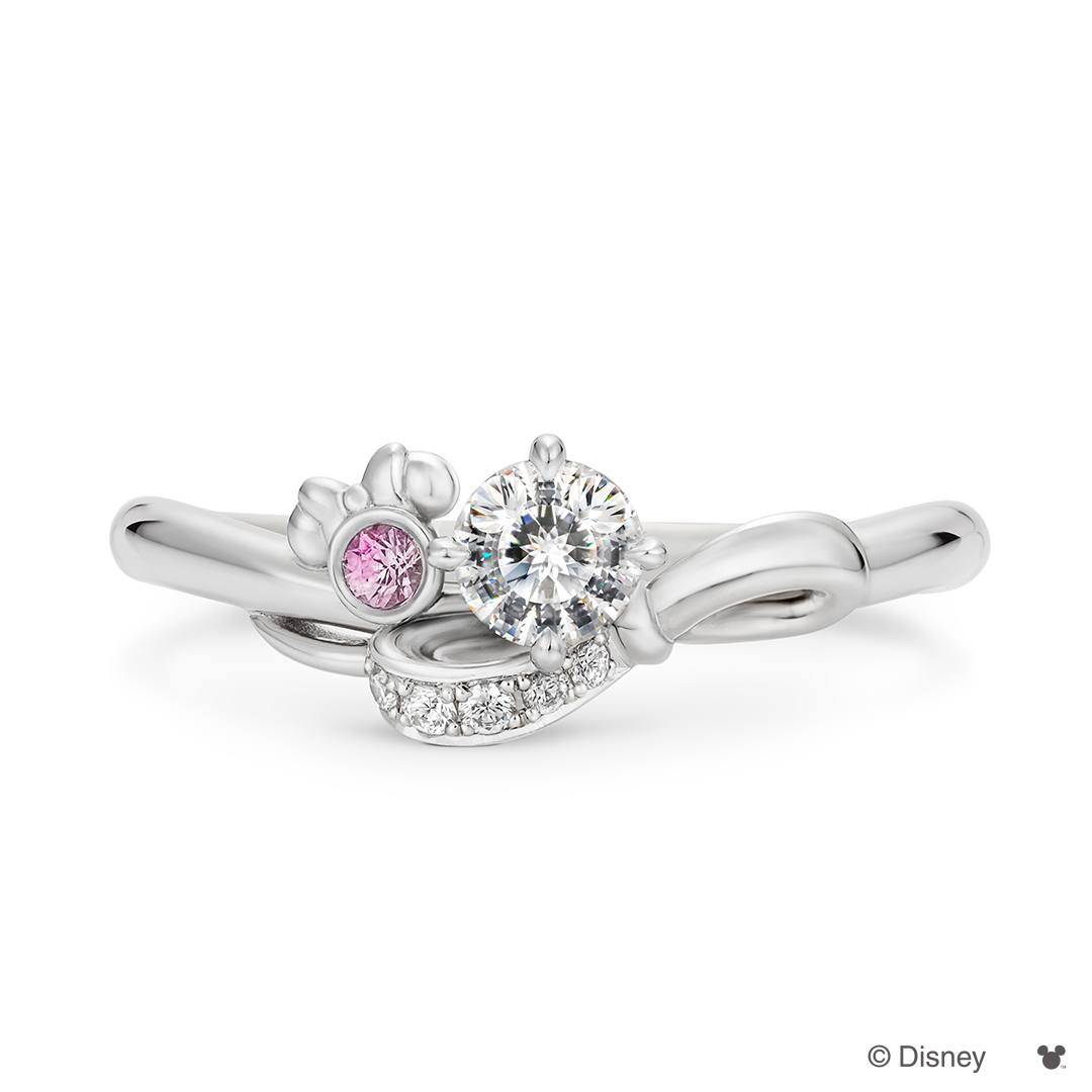 ミッキー＆ミニー/婚約指輪[DODE-1104]｜オーダーメイド-エンゲージリング-