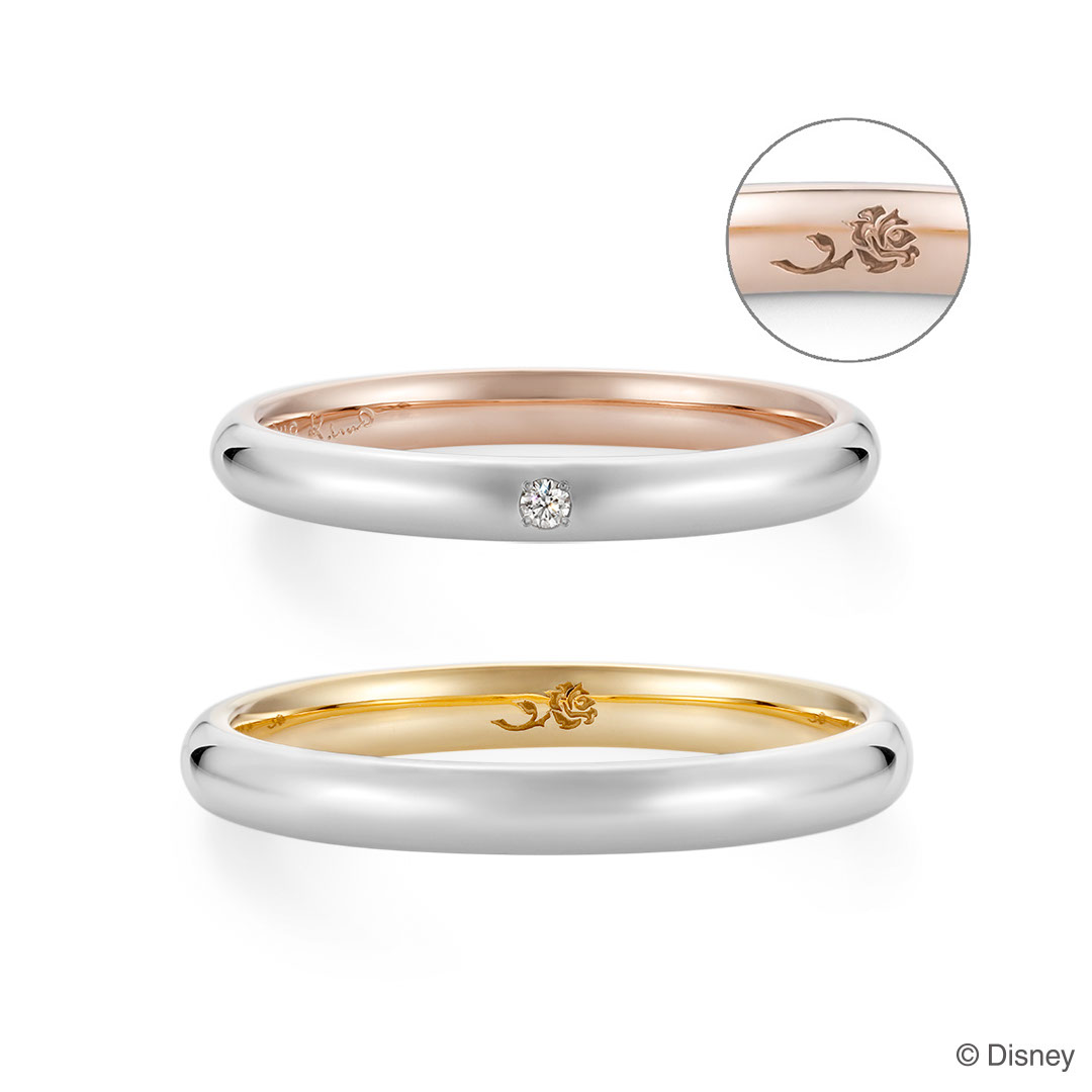 美女と野獣』[RS-630-D4]｜結婚指輪（マリッジリング）