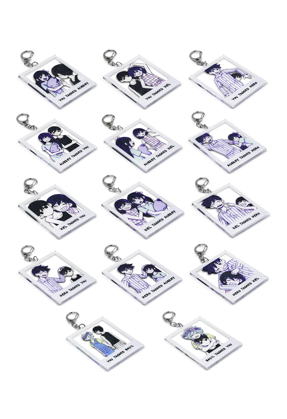 OMORI Tag Photo Acrylic Keychains – OMOCAT