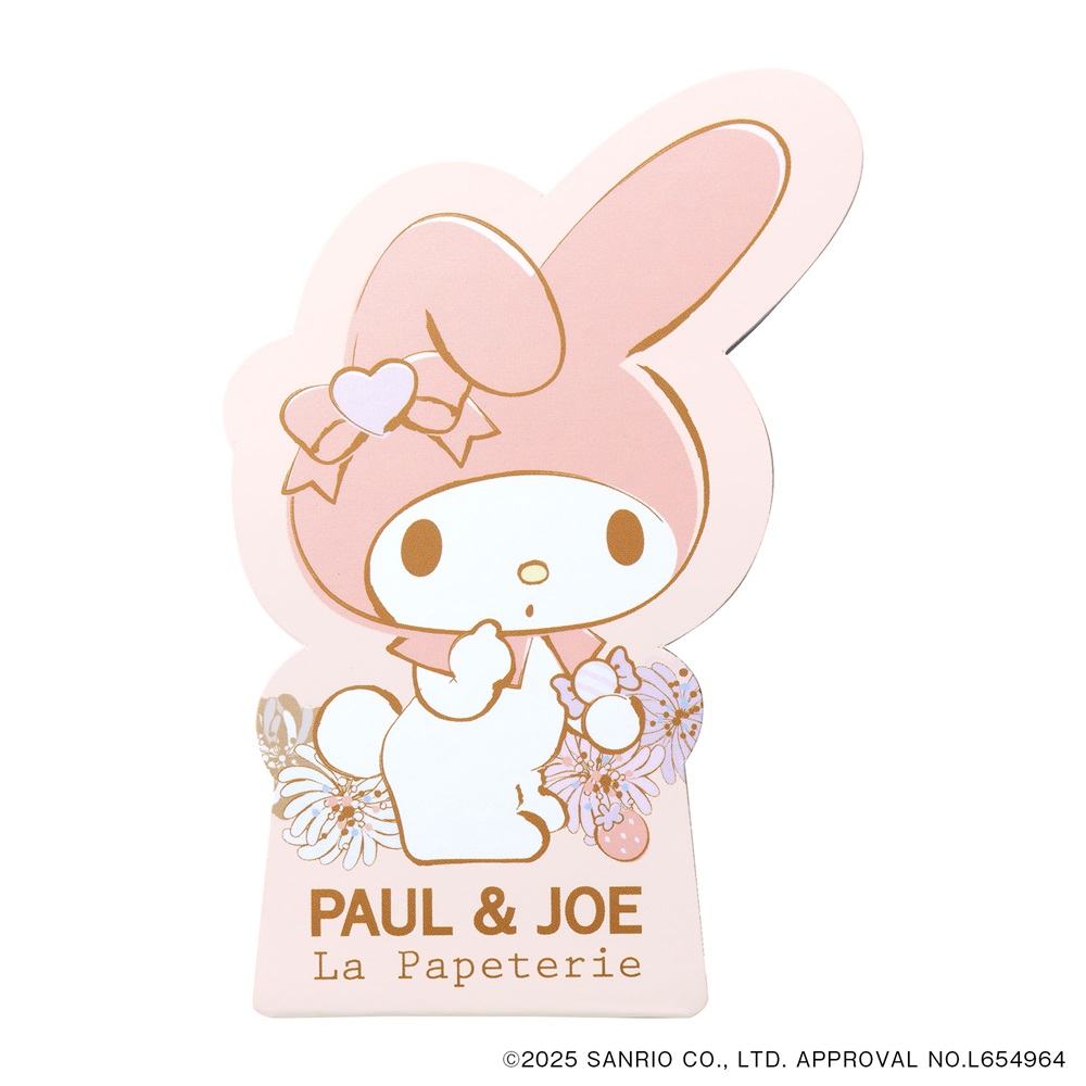 ポール ＆ ジョー×マイメロディ マークス ダイカットメモ ＜ピンク