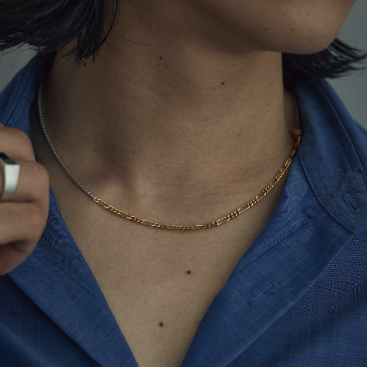 シェードコンビチェーンネックレス MIX