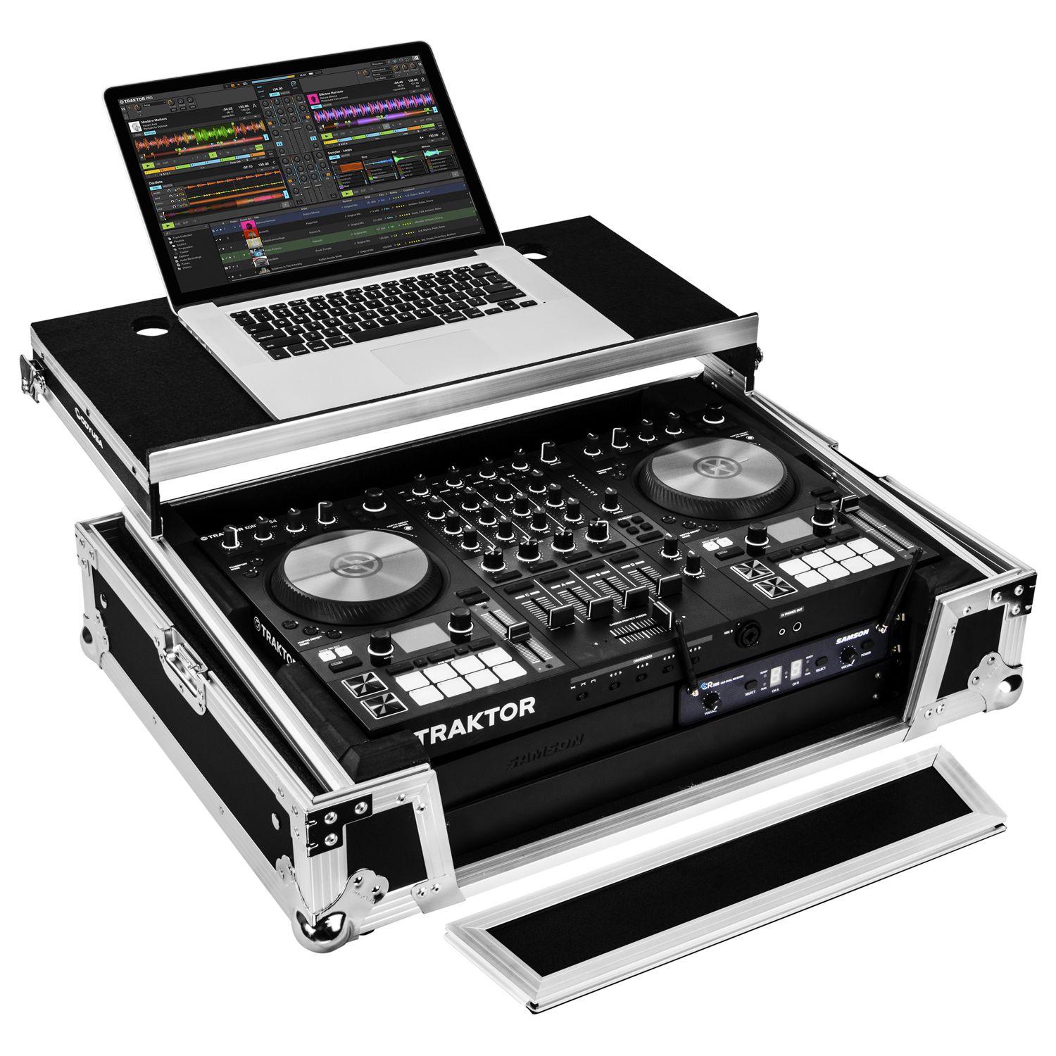 Traktor Kontrol S4 MK3 Case with 2U and Glide Platform | Odyssey Gear
