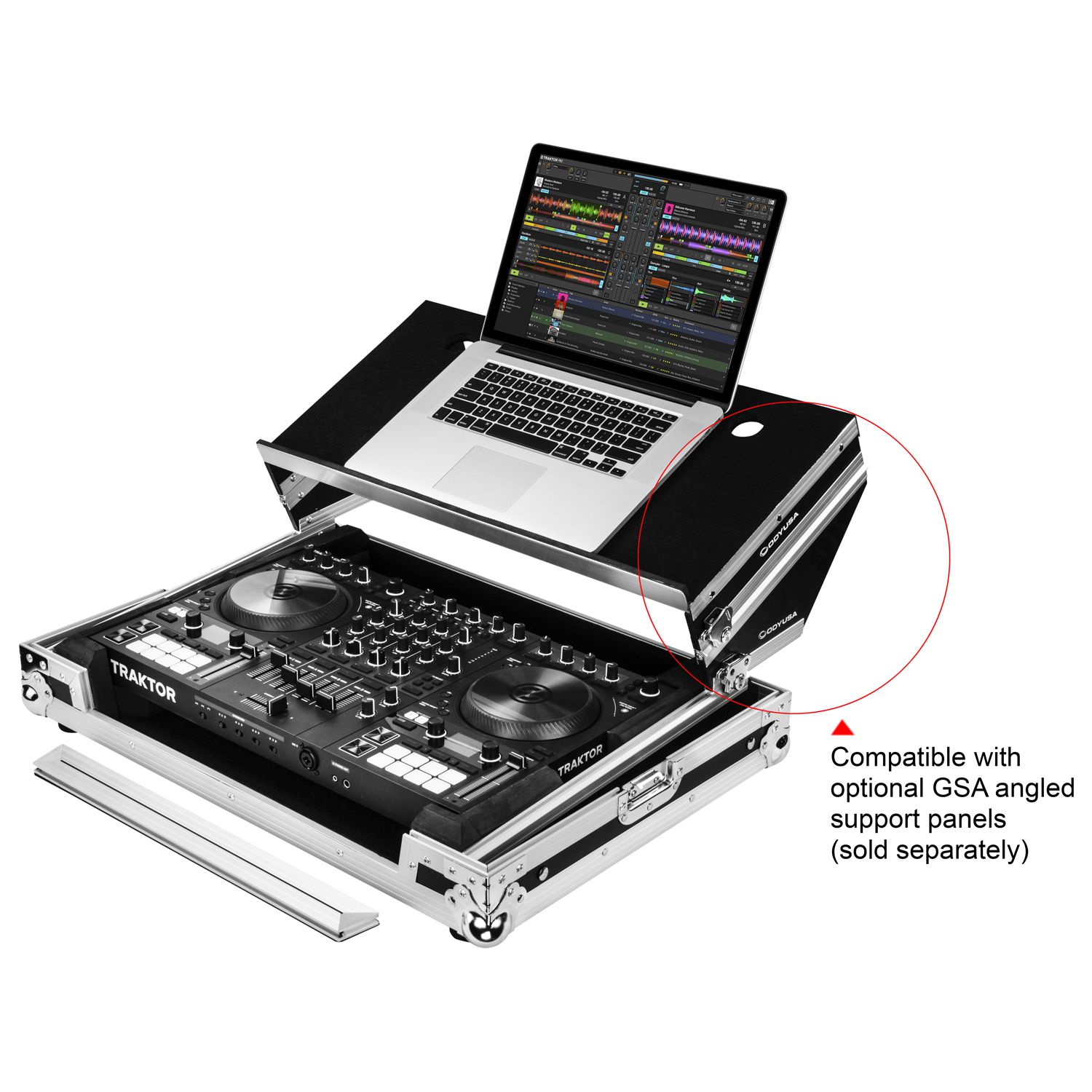 Native Instruments Traktor Kontrol S4 MK3 Flight Case with Glide