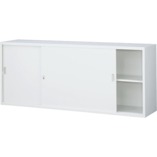 ANW-62S 生興 スチール引戸書庫 上置用 ホワイト 幅1760×奥行400×高さ