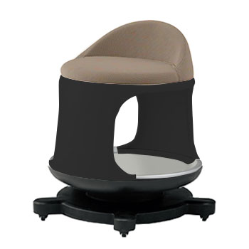 931GLC-F005 オカムラ クレイドル ブラックボディ キャスター付