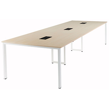 REV-W3612-WH 井上金庫 会議用テーブル 幅3600mm 奥行1200mm ホワイト