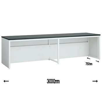 L7ZRBE-MBU2 オカムラ スチール実験台SX 幅1200片面タイプ 天板