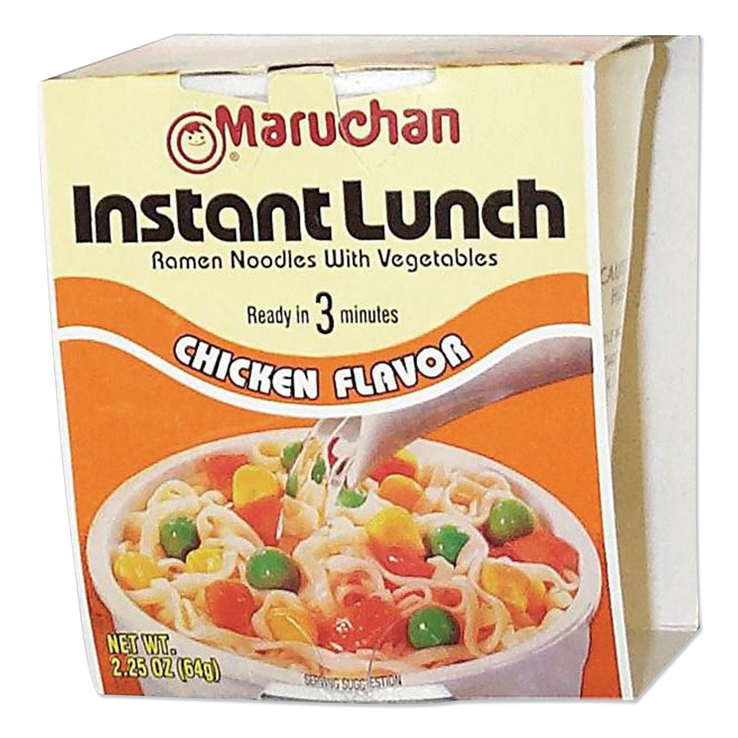 Maruchan Instant Lunch, Chicken, 2.25 oz Cups, 12/Carton (MAR00121