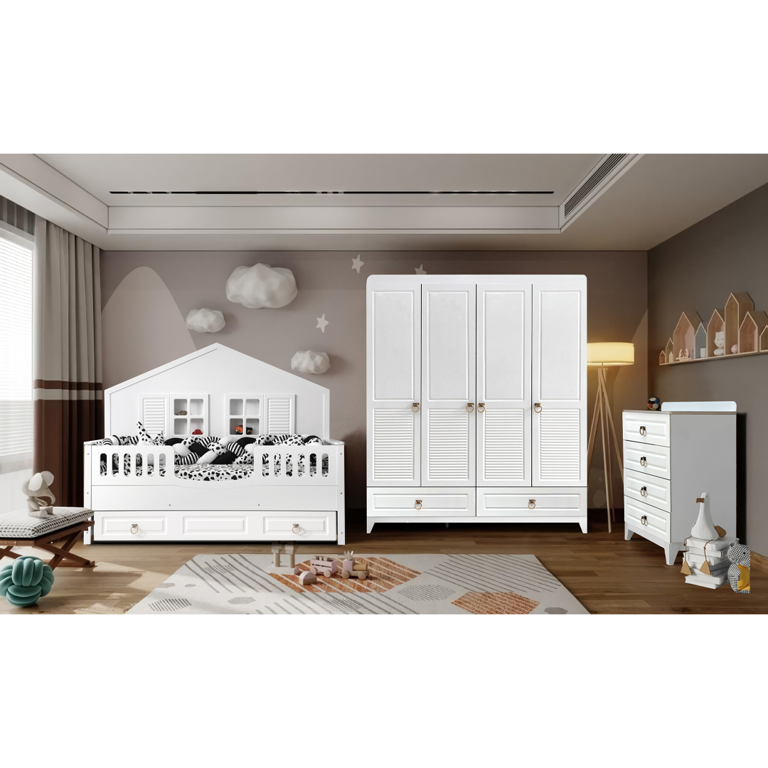 Oslo Mega House Montessori Çocuk Odası | Öğünç Mobilya | Bebek