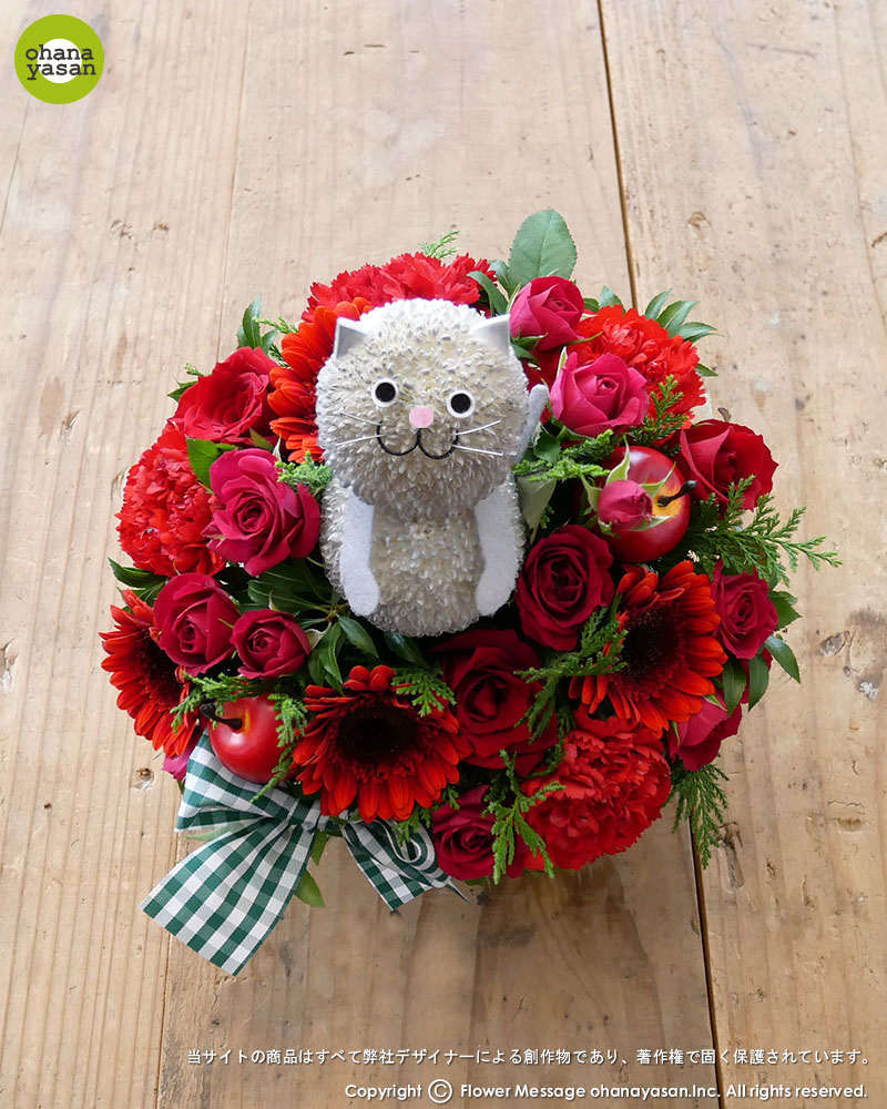 ひーたん「猫さんとフルーツ~ピアノ枠」「3猫'S~お花リース」 ひーたん