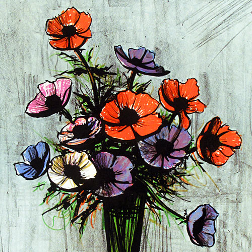 jordan23＊ベルナール・ビュッフェ アネモネ 額縁 アートインテリア