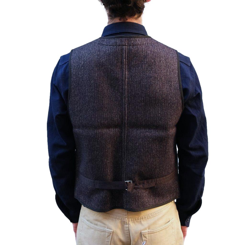 Brown's Beach Early Vest (Navy) - Okayama Denim
