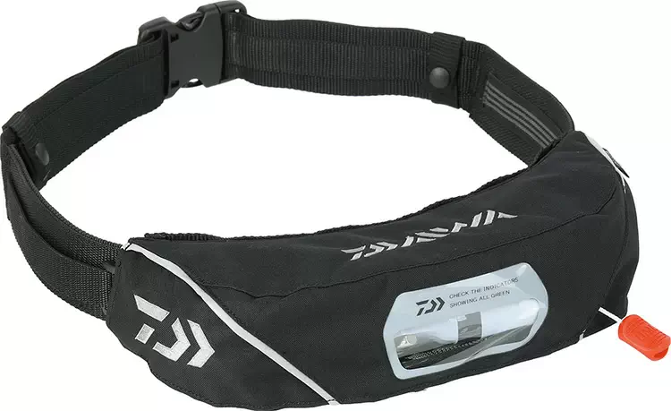 DF2222インフレータブルライフジャケットブラック（ウエストタイプ自動