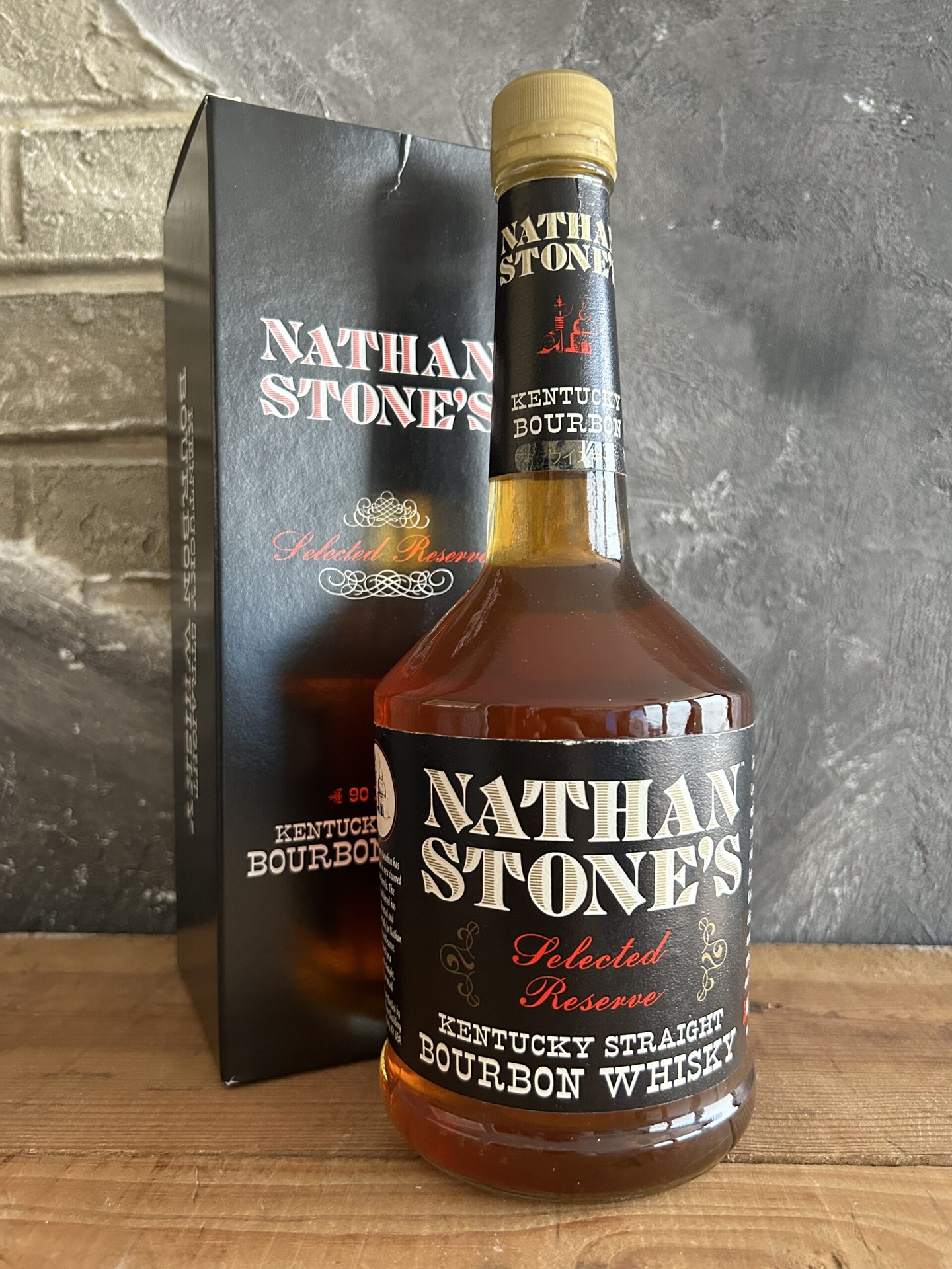 ☆終売品未開栓NATHAN STONE'S バーボンウイスキー 古酒90年代 NATHAN