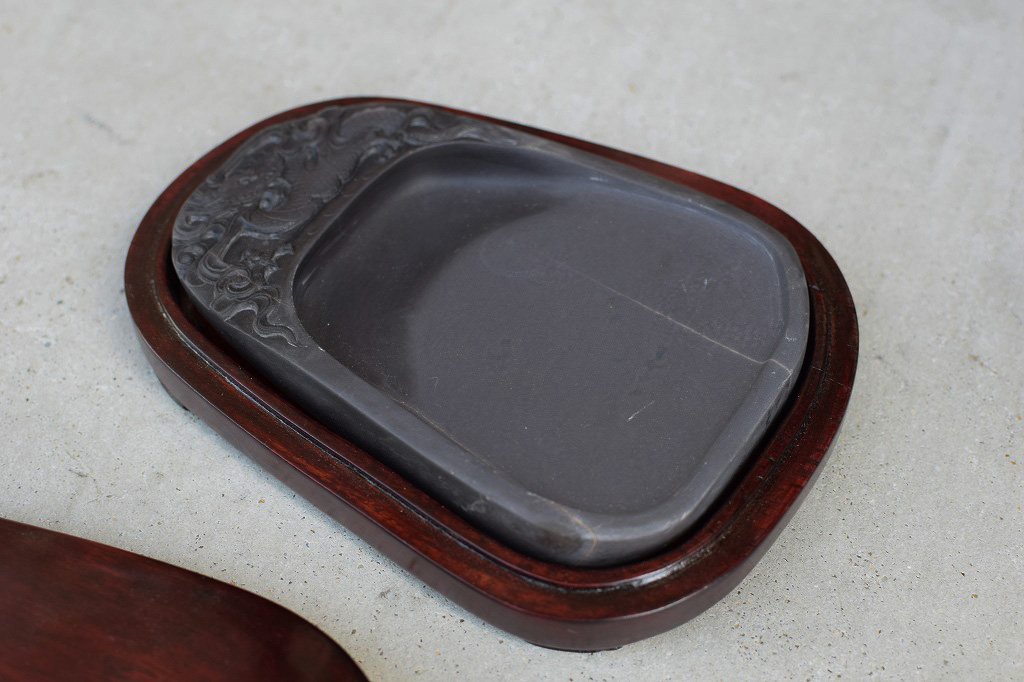 端渓硯 老坑 4.5寸 刻入天然硯 | 書道用品専門店【大阪教材社】