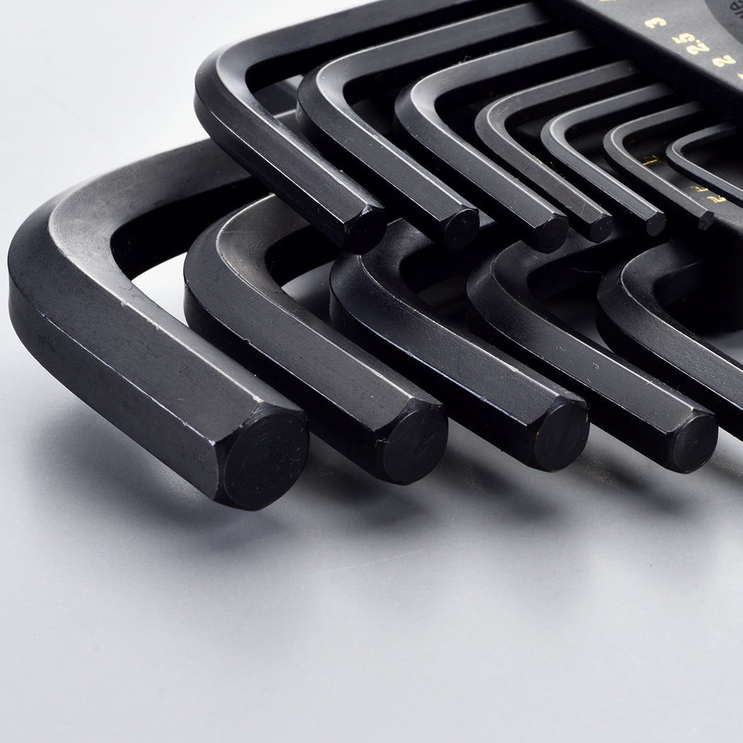 Extra Long Metric L-Shaped Ball End Hex Key Set, 12 Pieces – OSK