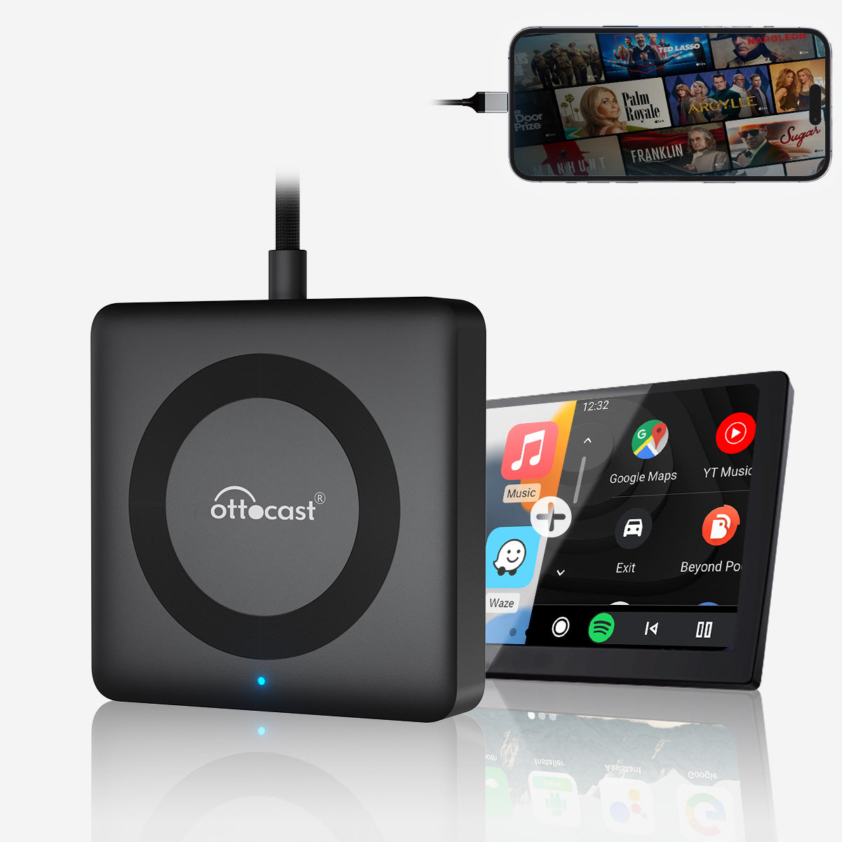 Ottocast Adattatore Universale Wireless HDMI per Console di Streaming