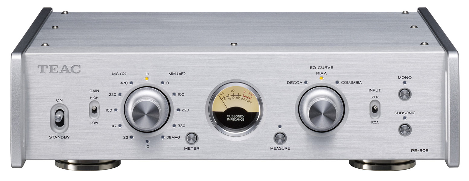 TEAC/フォノイコライザー/PE-505のご紹介です。