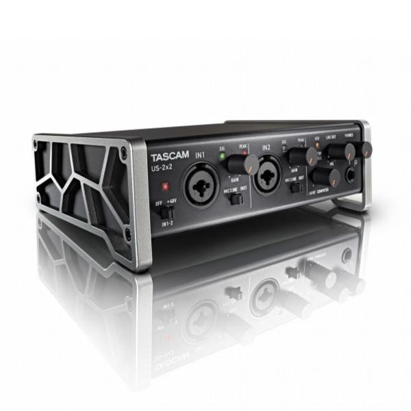 TASCAMのオーディオインターフェイス、US-2x2-SNのご紹介です。
