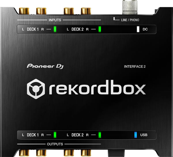 Pioneer DJのrekordbox dj対応DVSインターフェイス、INTERFACE 2のご